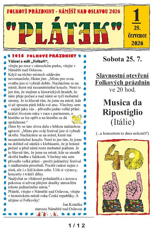 PLÁTEK 2026 - 1